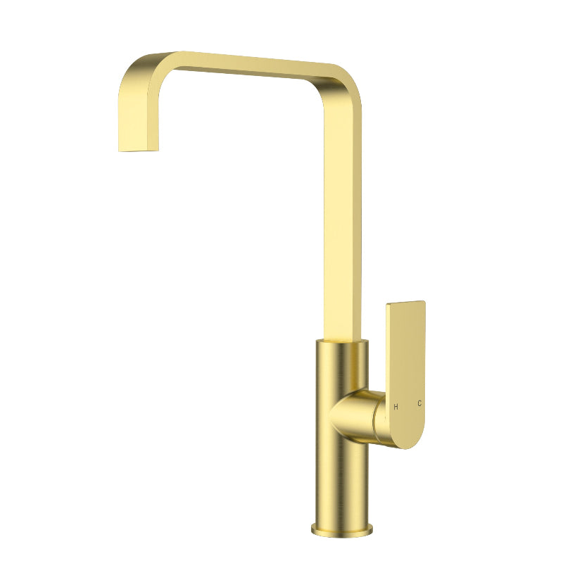 Riva Sink Mixer Brushed Gold
