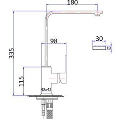 Rosa Sink Mixer Chrome