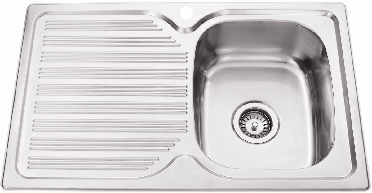 Arden Single Bowl Single Drainer Sink LHB/RHB 780mm