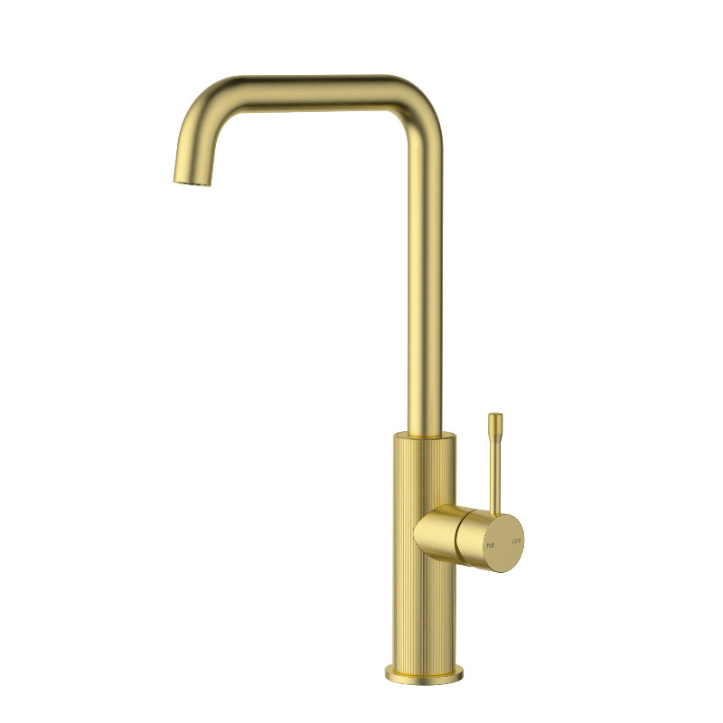Linea Sink Mixer Squareneck Brushed Gold