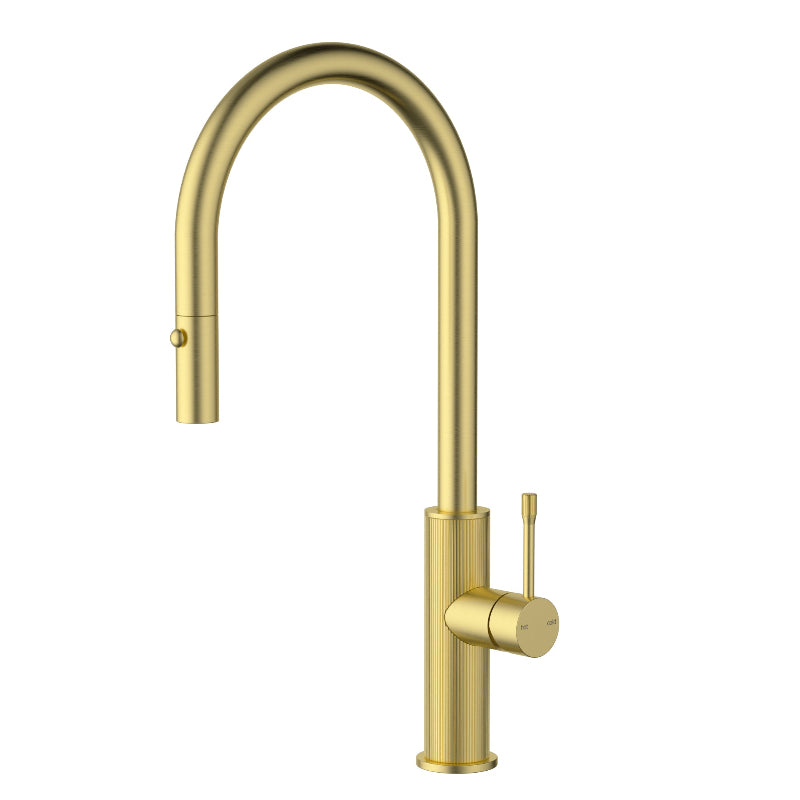 Linea Pull-Out Sink Mixer Brushed Gold
