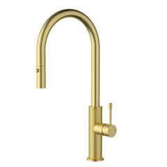 Linea Pull-Out Sink Mixer Brushed Gold