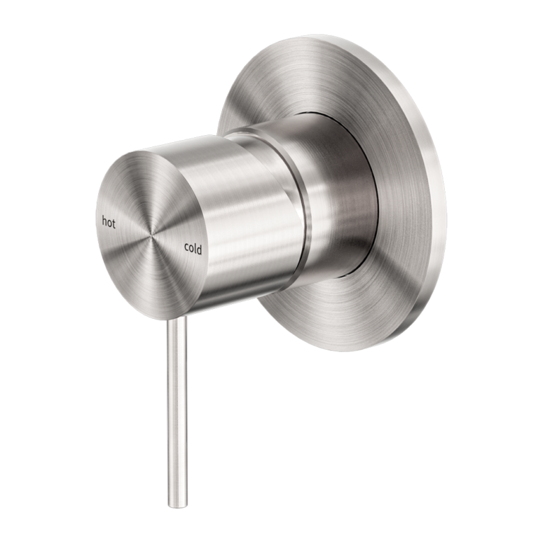 Nero Mecca Shower Mixer 80mm Plate - Brushed Nickel