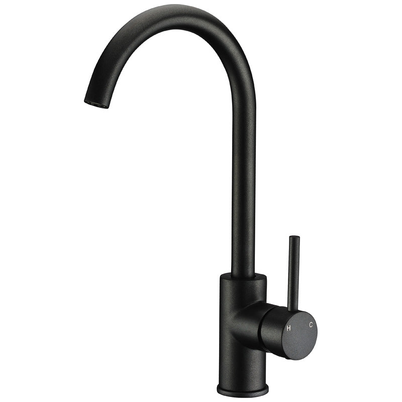 Orta Sink Mixer Gooseneck Matt Black