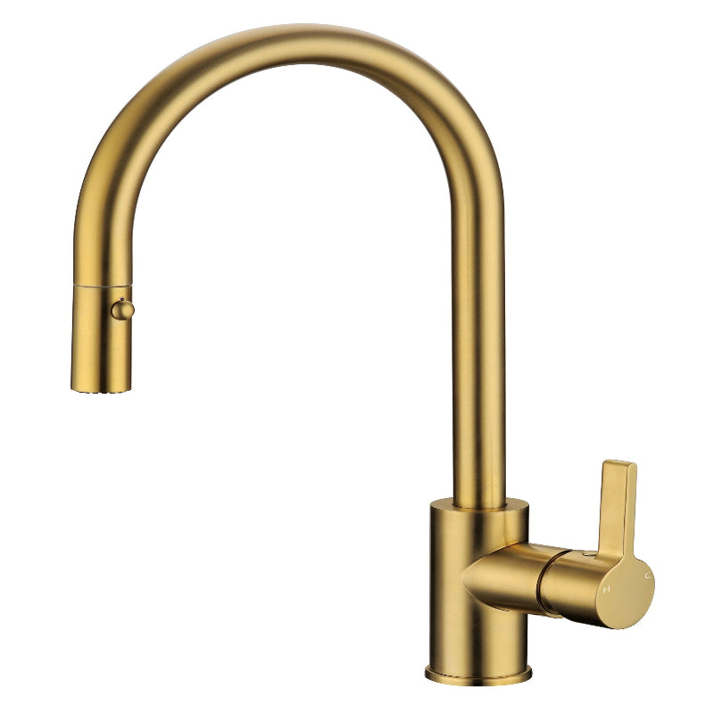Orta Sink Mixer Pull-Out Brushed Gold