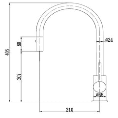 Orta Sink Mixer Pull-Out Chrome