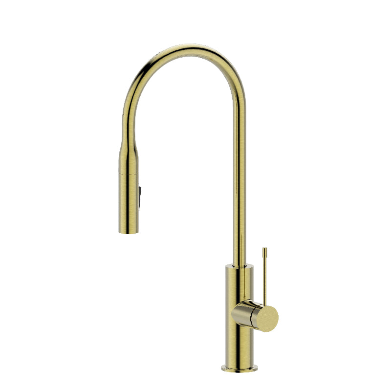 Azel Sink Mixer Pull-out Brushed Gold
