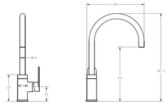Soren Sink Mixer Gooseneck Chrome