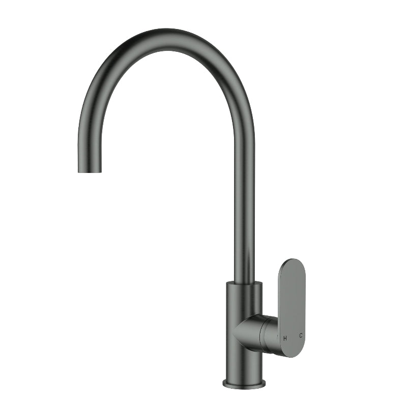 Soren Sink Mixer Gooseneck Gun Metal
