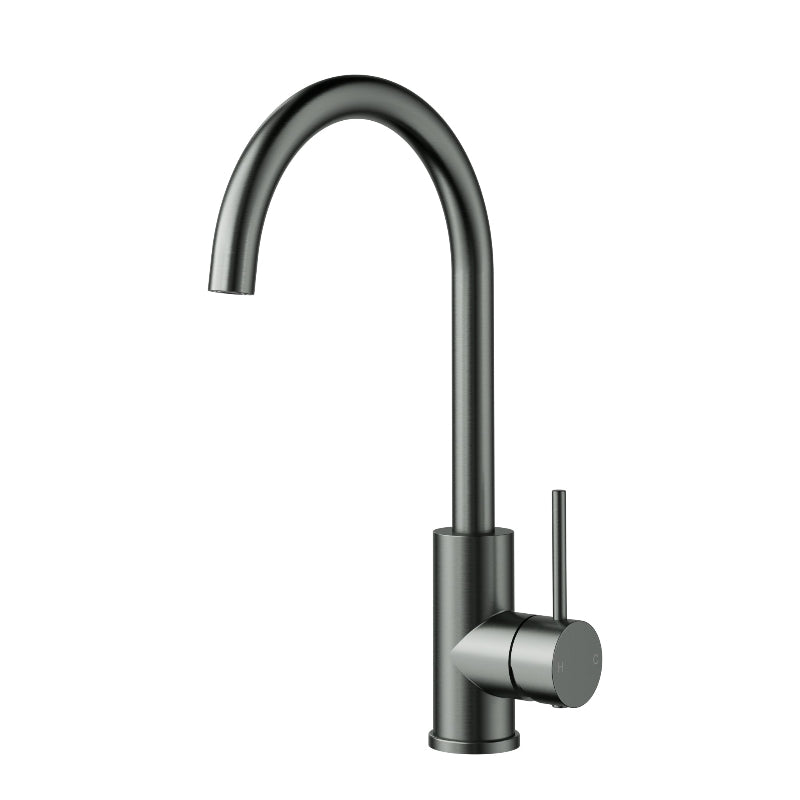 Orta Slimline Sink Mixer Gooseneck Gun Metal