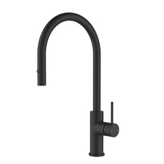 Orta Slimline SS Gooseneck Pull-Out Sink Mixer In Brushed ss304 Chrome