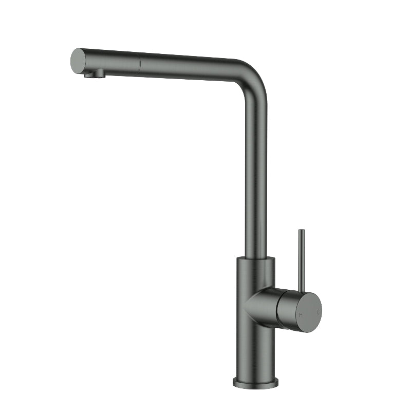 Orta Slimline SS Pull-Out Sink Mixer In Brushed ss304 Gun Metal