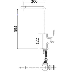 Arden Sink Mixer Chrome