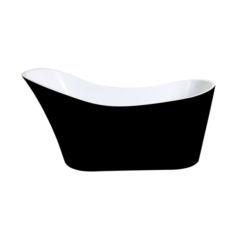  Victorian Matte Black Freestanding Bathtub