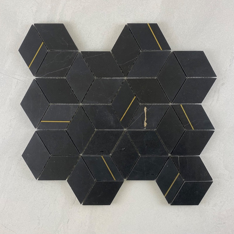 Aspire Cubic Nero Marquina Mosaic