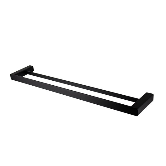 Double Towel Bar Matt Black