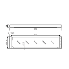 Aya Metal Shelf Matt Black