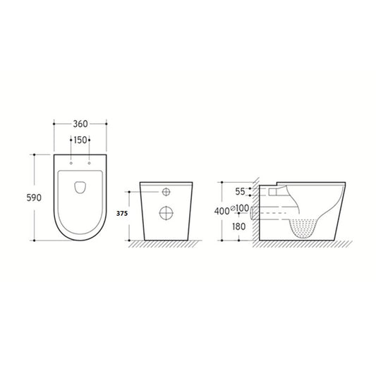 Bao Wall Faced Floor Pan - Ceramicahomes