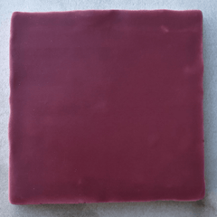 Bayou Hot Pink Dark Handmade Subway Matte 100X100 mm