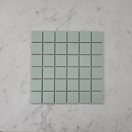 Bond Mint Matte Square Mosaic