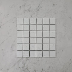 Bond White Speckle Matte Square Mosaic