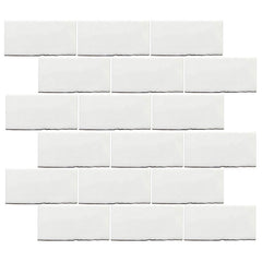 Central Handmade Subway White Gloss 75x150mm - Ceramicahomes