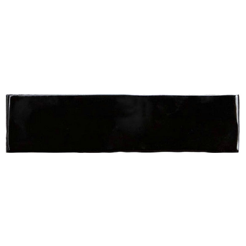 Central Handmade Subway Black Gloss 75x300mm - Ceramicahomes