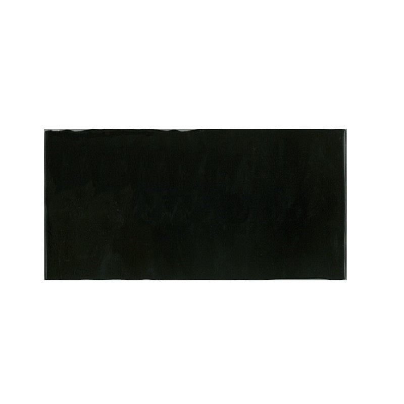 Central Handmade Subway Black Gloss 75x150mm - Ceramicahomes