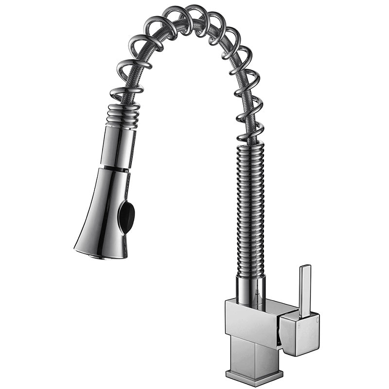 Celia Pull Out Kitchen Tap Chrome Mid - Ceramicahomes