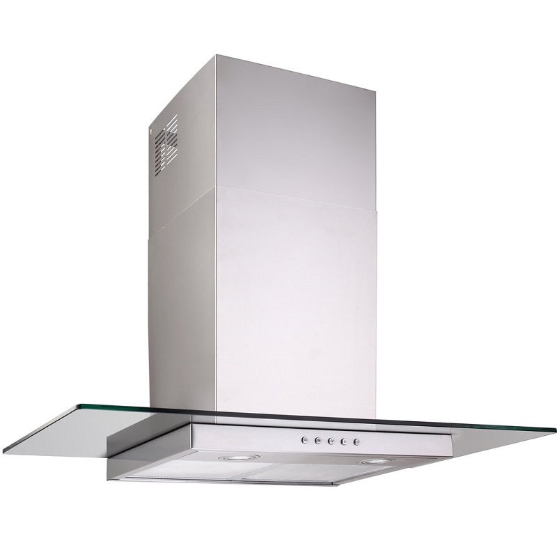 DI LUSSO CH607GSS Stainless Steel Slimline Glass Canopy Rangehood 600mm - Ceramicahomes