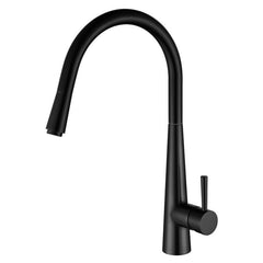 Che Pull-Out Kitchen Tap Matte Black - Ceramicahomes