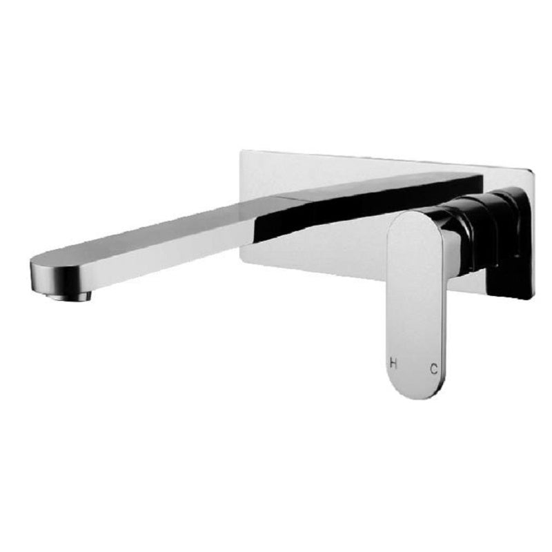 Chiara Wall Mounted Basin Mixer Chrome - Ceramicahomes