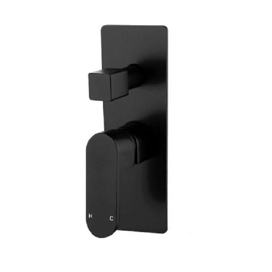 Chiara Shower Diverter Matt Black - Ceramicahomes