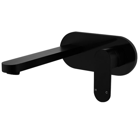 Camilla Wall Basin Mixer Matte Black - Ceramicahomes