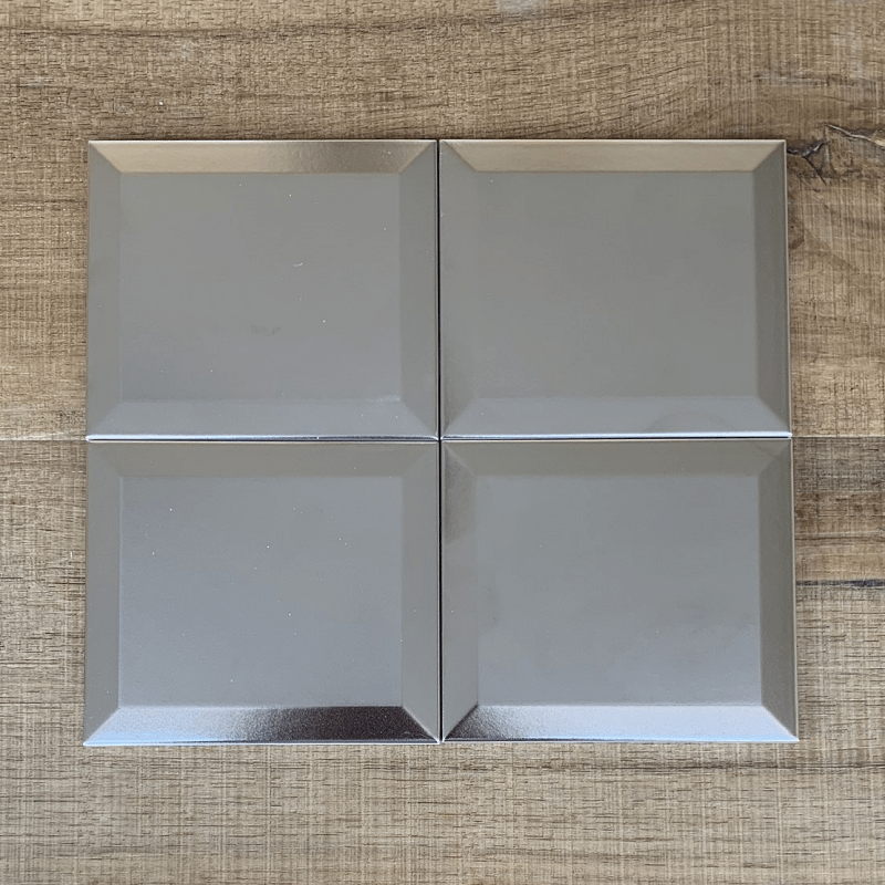 Cadre Silver Bevelled Shiny 120x140mm