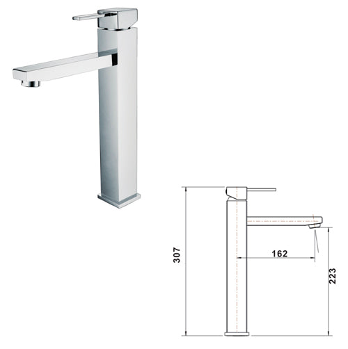 Esti High Rise Basin Mixer - Ceramicahomes