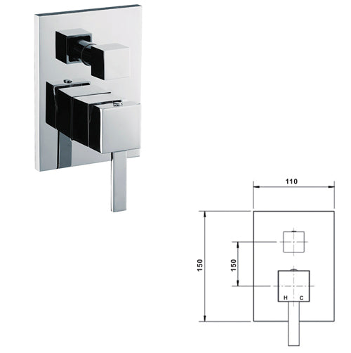 Esti Shower Diverter - Ceramicahomes