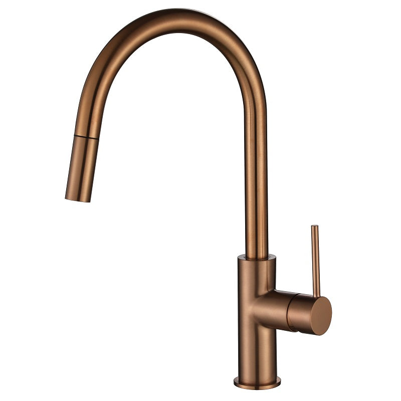 Essence Pull Out Kitchen Mixer Tap Champagne