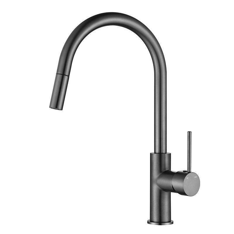 Essence Pull Out Kitchen Mixer Tap Gun Metal