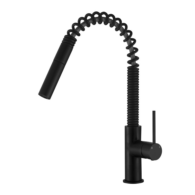 Essence Spring Pull Out Kitchen Mixer Tap Matte Black