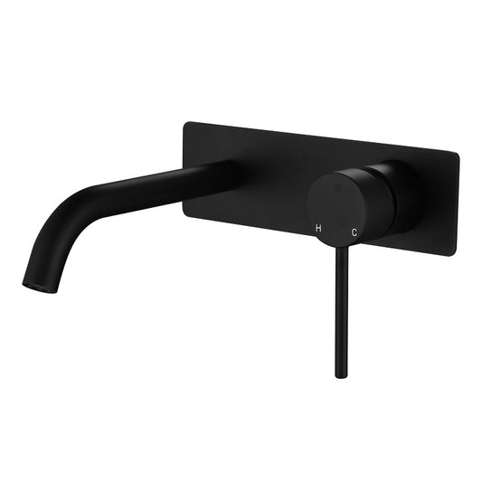 Essence Wall Combination Mixer Tap Matte Black