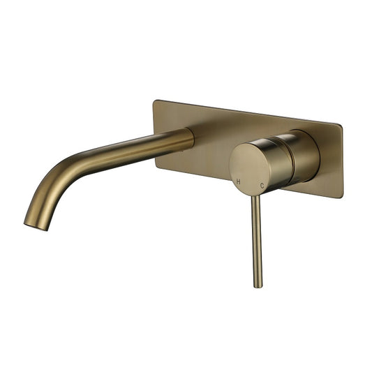 Essence Wall Combination Mixer Tap Brushed Bronze