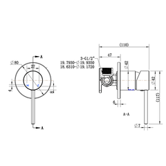 Essence Shower Tap Mixer Chrome