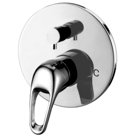 Fleur Shower Diverter Look Handle Chrome - Ceramicahomes