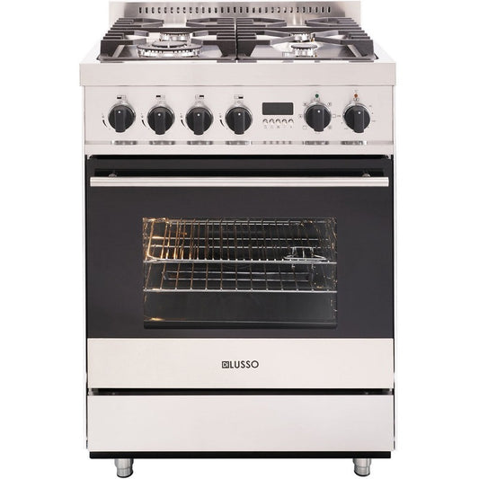 DI LUSSO FS607G4DS 600mm Freestanding Dual Fuel Cooker - Ceramicahomes