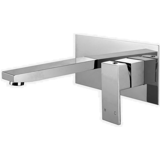 Hanna Wall Basin Mixer Chrome - Ceramicahomes