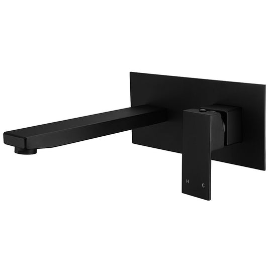 Hanna Wall Mounted Basin Mixer Matt Black - Ceramicahomes