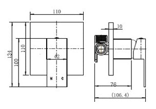 Hanna Shower Mixer Chrome - Ceramicahomes