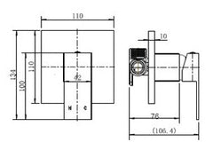 Hanna Shower Mixer Chrome - Ceramicahomes