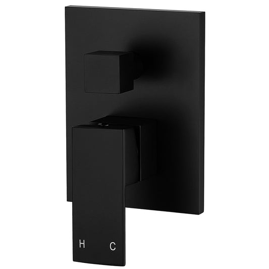 Hanna Shower Diverter Matt Black - Ceramicahomes